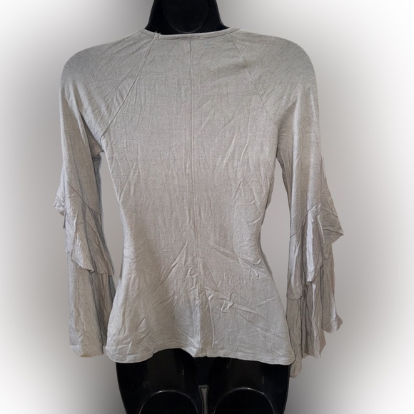 VENUS Light Green Ruffled Top - Picture 2 of 6